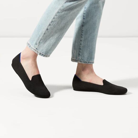 Rothy’s The Loafer in Black Solid‎ Women’s Size 10 - Picture 1 of 9